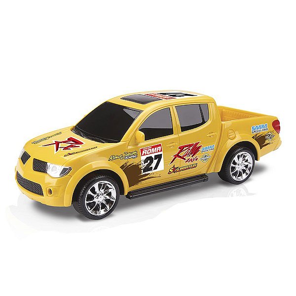 Carrinho Pick-Up RX - Rally L200 Amarelo Roma Brinquedos