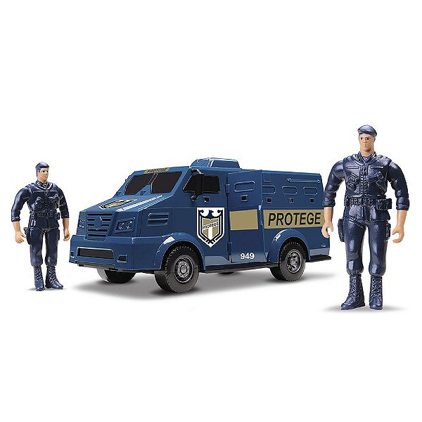 Brinquedo Carro Forte Caminhão Transporte De Valores Protege