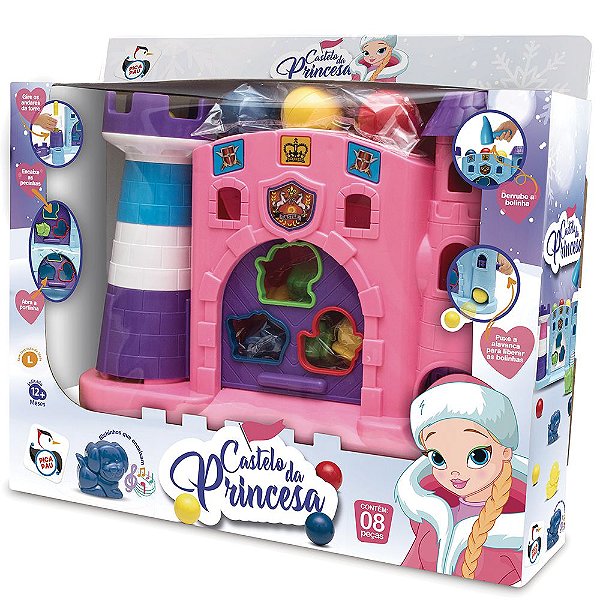 Castelo Princesa Conjunto Infantil Pica Pau Brinquedos