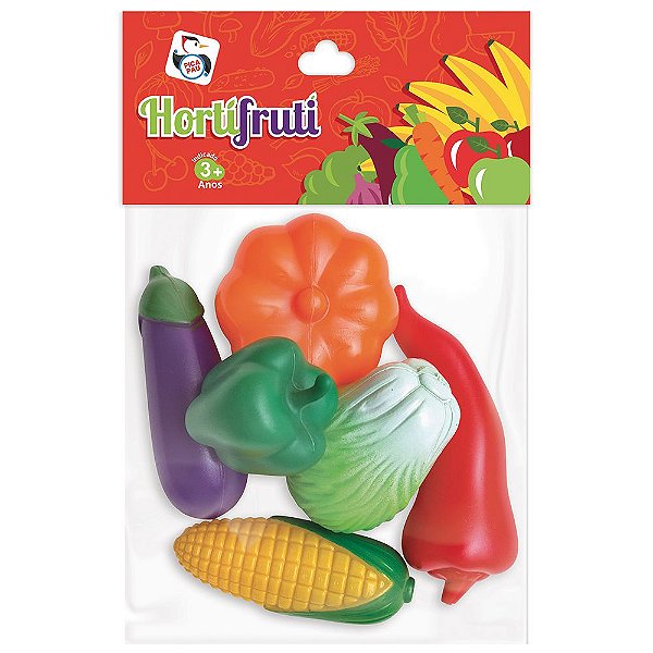 Hortifrúti 6 Peças Verduras e Legumes Original Pica Pau
