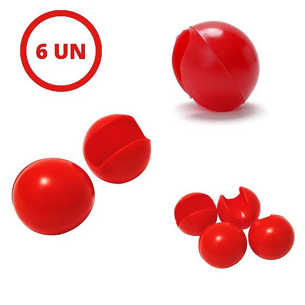 Nariz de palhaço Vermelho Para Lembrancinha Com 6 Unidades