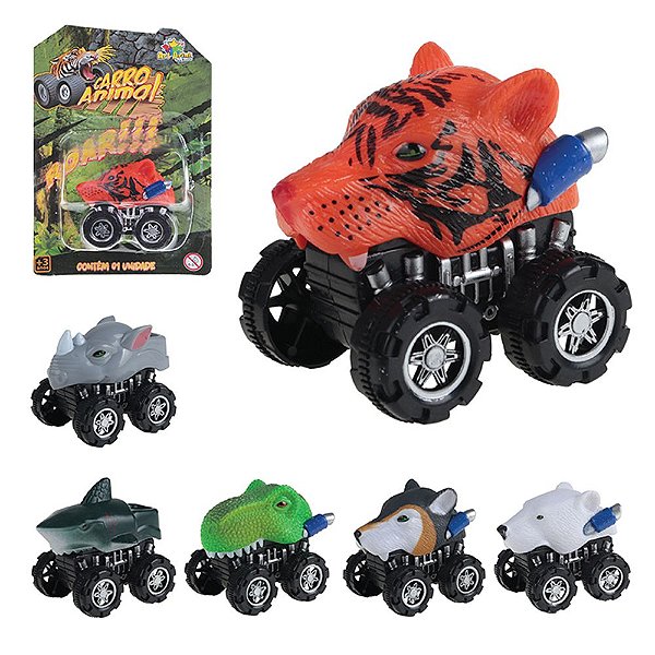 Carrinhos de Coleção Animal Fricção Brinquedo Para Criança