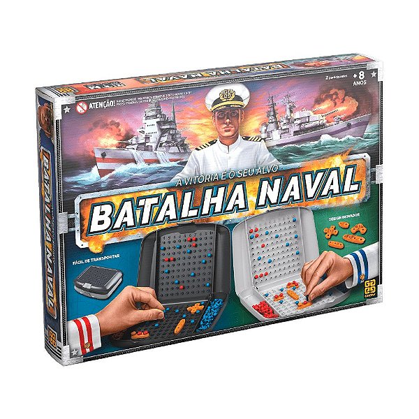 Brinquedo Infantil Jogo Tabuleiro Estratégico Batalha Naval