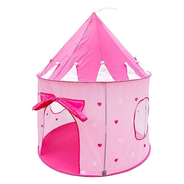 Cabana Castelo Torre Grande Barraca Infantil Portátil Rosa