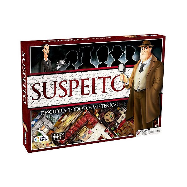 Jogo Suspeito Descubra Todos Os Mistérios Tabuleiro Detetive