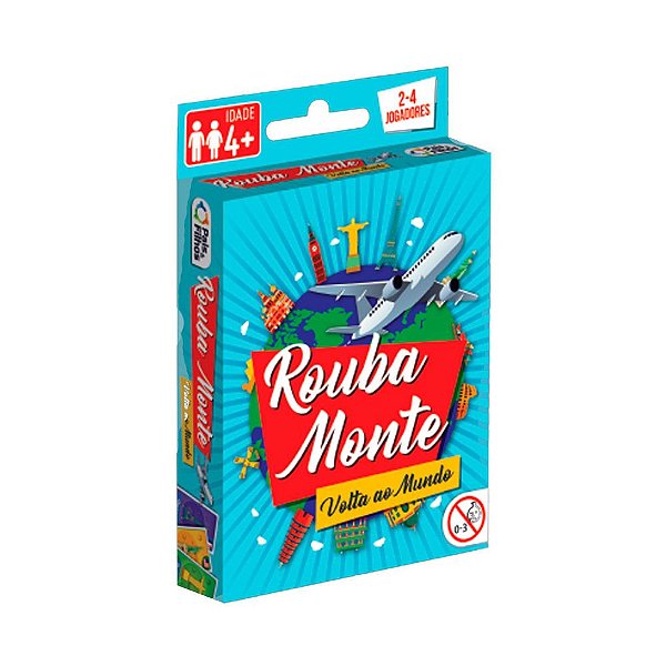 Jogo 55 Cartas Baralho De Criança Rouba Monte Volta Ao Mundo