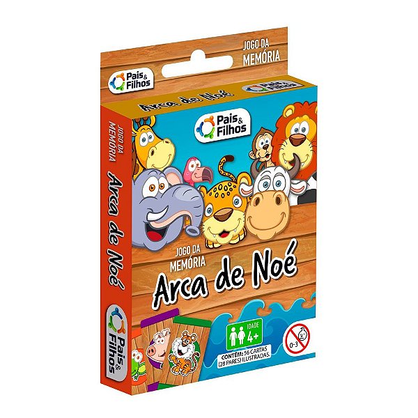 Baralho Infantil Jogo Da Memória Arca De Noé Jogo De Mesa