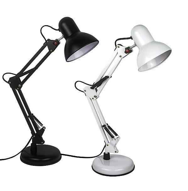 Luminária De Mesa Flexível Bivolt Base Lustre Abajur Led