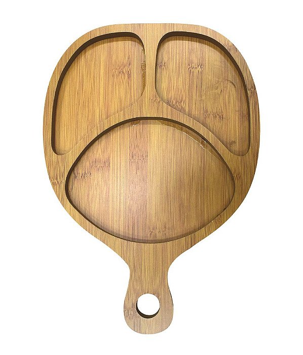 Bandeja Petisqueira Madeira MDF Tábua de Frios Com Divisória
