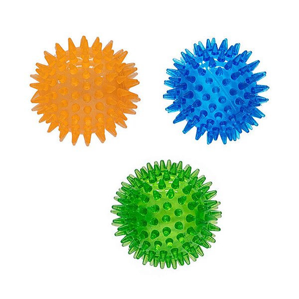 Bolinha De Cachorro Brinquedo Pet Bola Cravo Som Antistress
