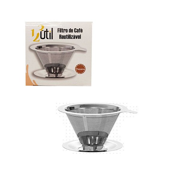 Acessório Cozinha Coador De Café Em Inox Filtro Reutilizável
