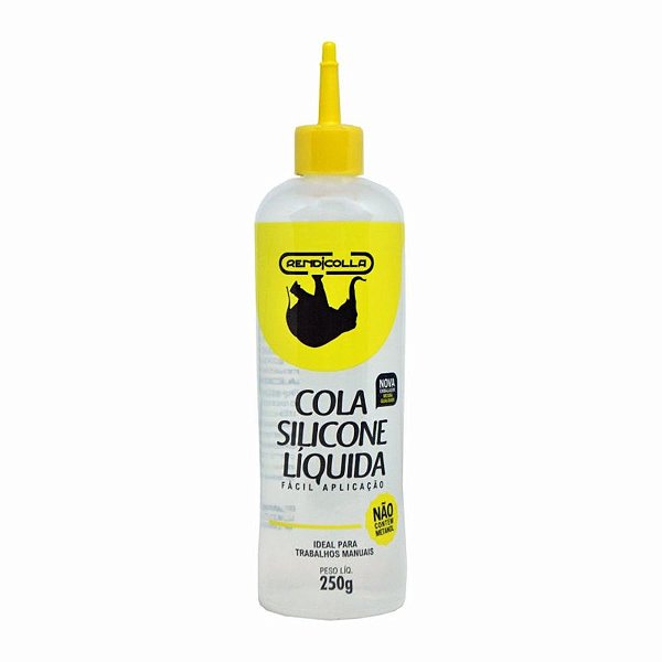 Cola De Silicone Líquida 250g Fixador Artesanato Cola Fria