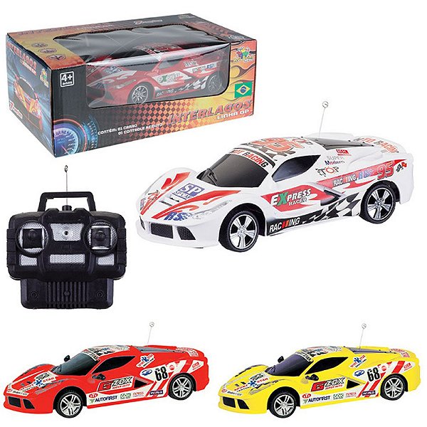 Carro Brinquedo Controle Remoto Ferrari Sem Fio Gp Interlago