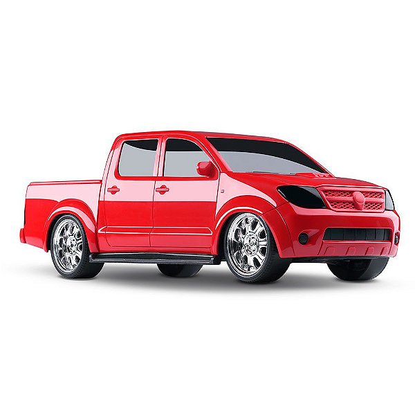 Carrinho Infantil Pick Up Vision Hilux Toyota Vermelho Roma