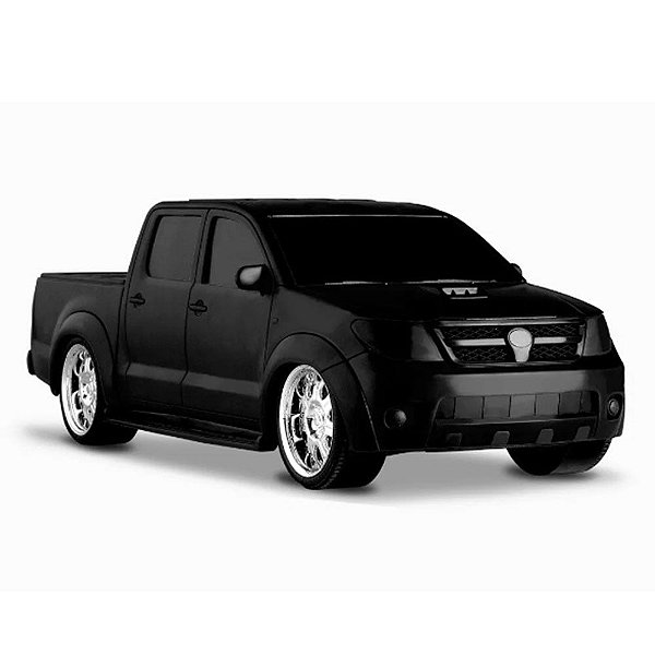 Brinquedo Infantil Pick Up Vision Hilux Toyota Preto Roma
