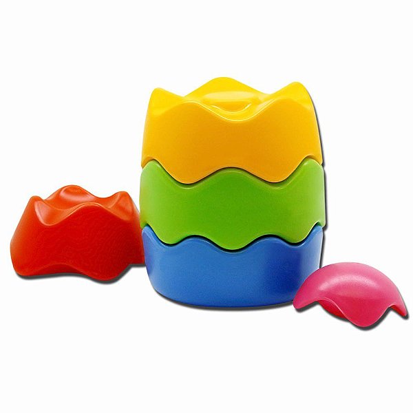Brinquedo Educativo Kit Pirâmide Didática Poliplac