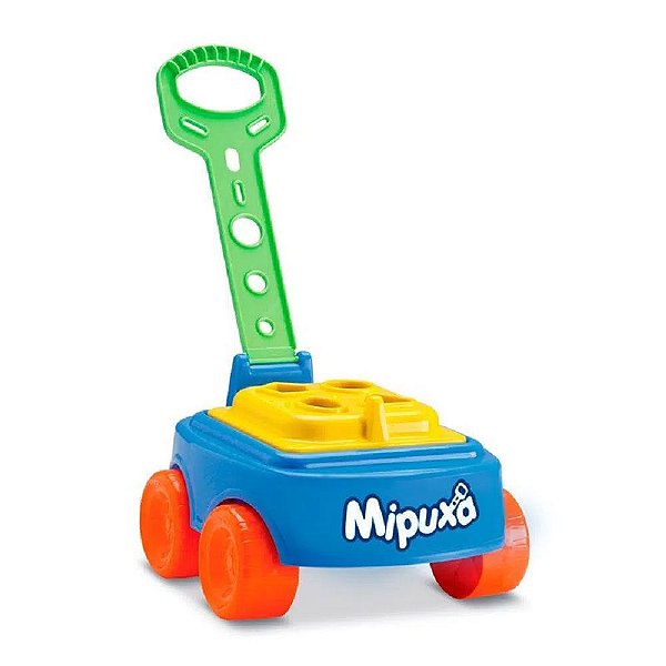 Carrinho Mipuxa Com Blocos Didático Infantil Coleção Cardoso