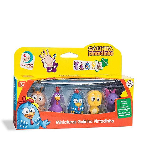 Coleção Turma Galinha Pintadinha Miniaturas Dedoche Cardoso
