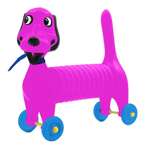 Cachorro Sapeca Brinquedo Didático Corpo Sanfonado Com Som