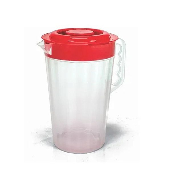 Jarra Plástica Canelada Com Tampa 1.750 ML Ercaplast