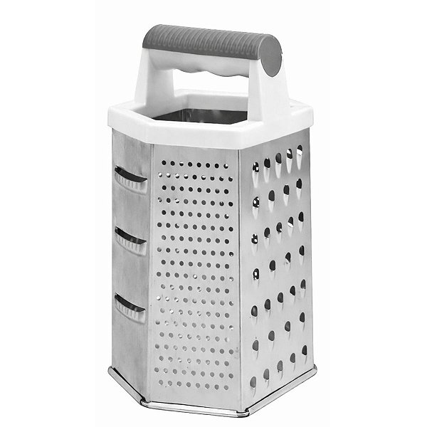 Ralador Inox 9 Com 6 Faces Pratico e Fácil Limpeza