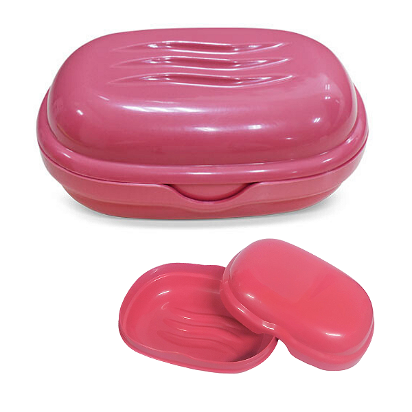 Saboneteira Rosa Porta Sabonete Plastico