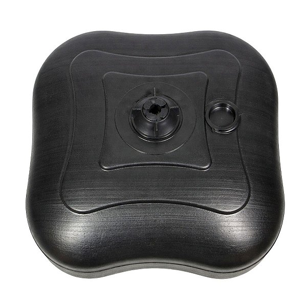 Suporte Para Guarda Sol Jardim Praia Base Preta Resistente Quadrada