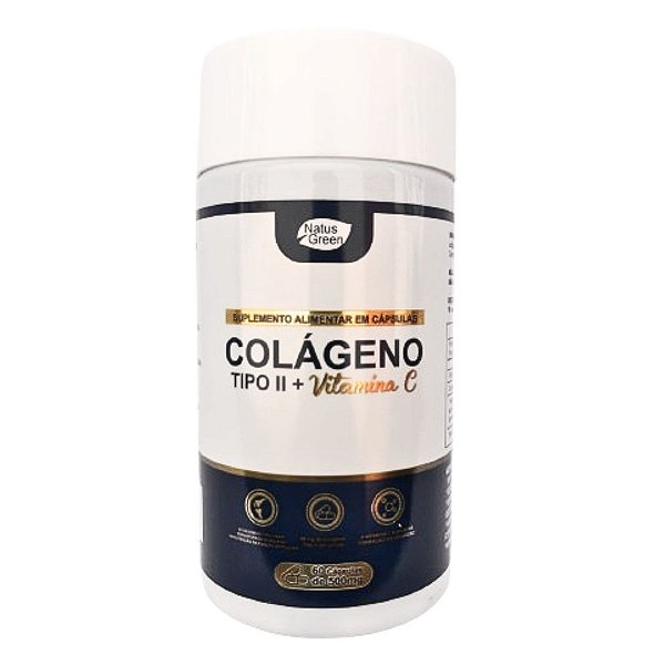Colágeno Tipo 2 Com Vitamina C 500mg 60 Cápsulas Para Articulações