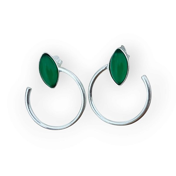 Brinco Anaara’s Prata 925 com Pedras Naturais