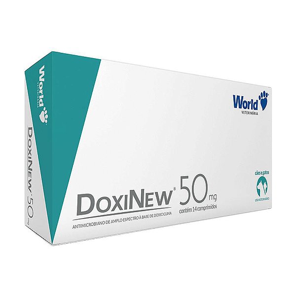 Antibiótico Doxinew 50mg 14 Comprimidos