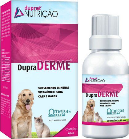 Suplemento Vitamínico para Cães e Gatos Dupra Derme 60ml