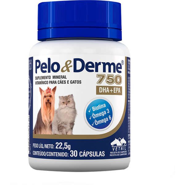 Pelo&Derme 750 DHA + EPA com 30 Cápsulas