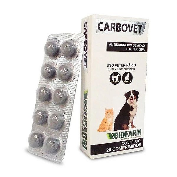 Antidiarreico Carbovet com 20 Comprimidos
