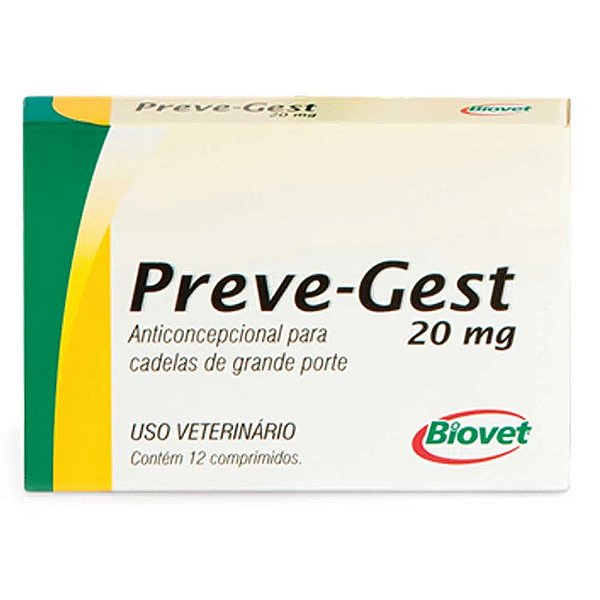 Anticoncepcional Preve Gest 20mg Biovet