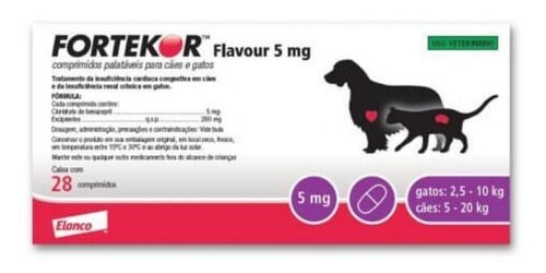 Fortekor Flavour 5mg com 28 Comprimidos