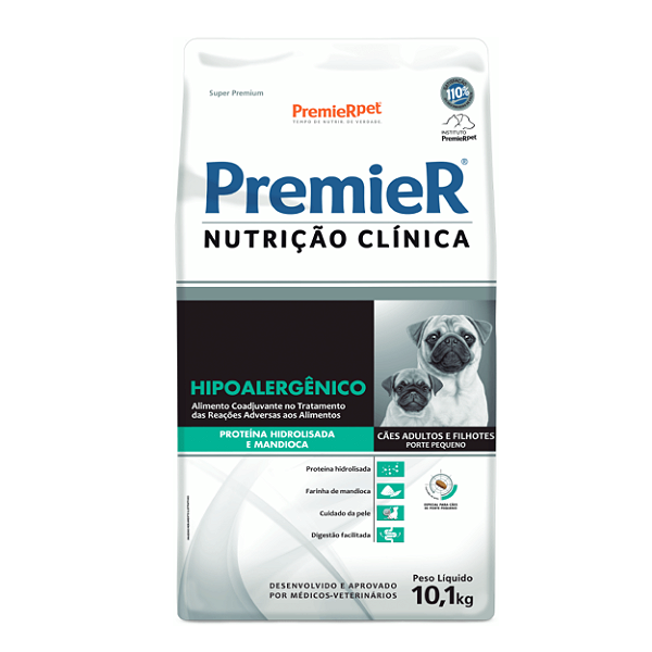 Ração Premier Nutrição Clínica Hipoalergênica para Cães de Pequeno Porte
