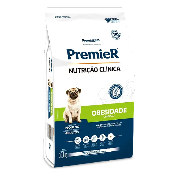 Ração Premier Nutrição Clínica Obesidade para Cães de Pequeno Porte