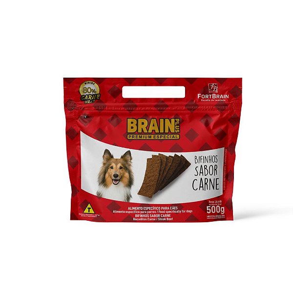 Bifinhos Carne Brain Plus para Cães