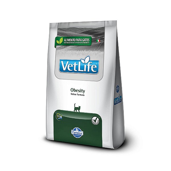 Ração Vet Life Natural Gatos Adultos Obesity 2kg