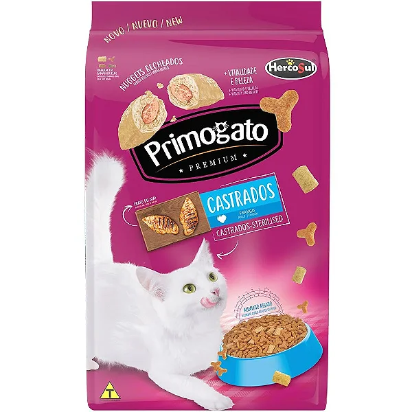 Ração Primogato Premium Castrados