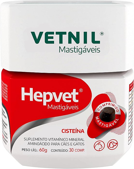 Hepvet Mastigável 30 Comprimidos