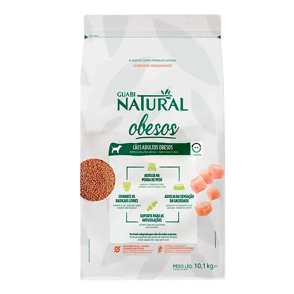 Ração Guabi Natural para Cães Adultos Obesos 10kg