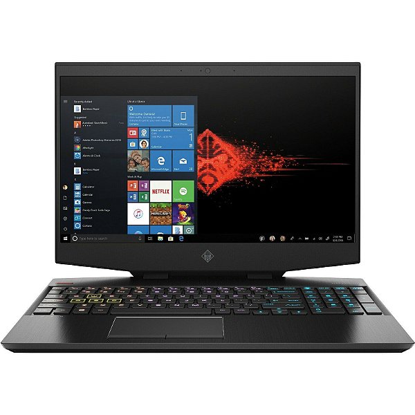 Notebook HP Omen Gaming Intel Core i7-10750H NVIDIA GeForce GTX 1660 Ti com 6GB DDR6 Tela 15,6” Full HD IPS