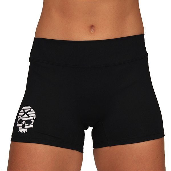 Short Curto Bs Cross Game - Preto Skull