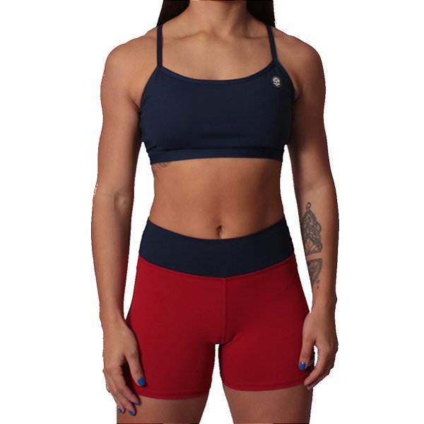 Conjunto Bs Cross - Vermelho/Marinho
