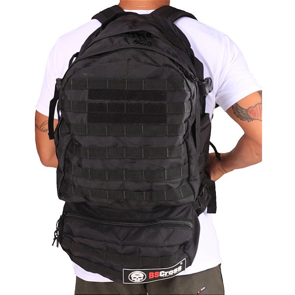 Mochila Army Bs Cross 60 Litros - Preto