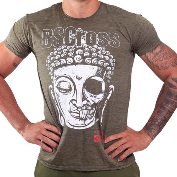 Camiseta Bs Cross - Buddha Verde