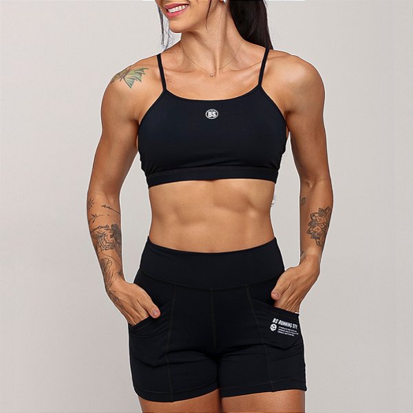 Conjunto Bscross Running Style - Preto