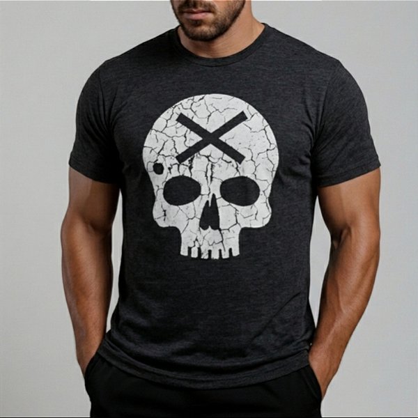 Camiseta Bscross - Cracked Skull