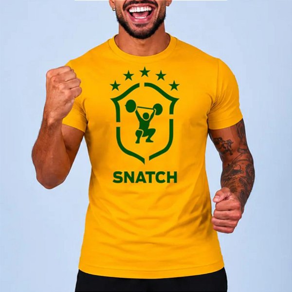 Camiseta Bscross Brasil Copa - Snatch Amarela